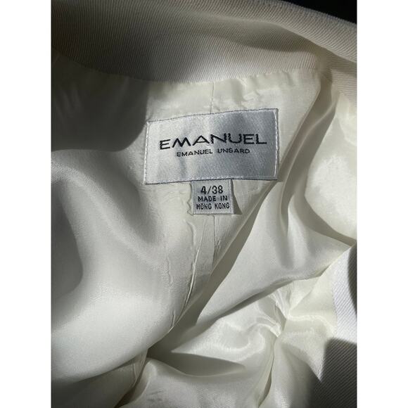 Vintage Emanuel Ungaro 3 piece pantsuit in white and black, size 6 - Picture 9 of 10